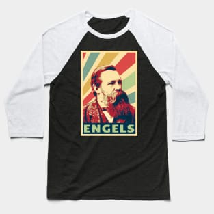 Friedrich Engels Vintage Colors Baseball T-Shirt